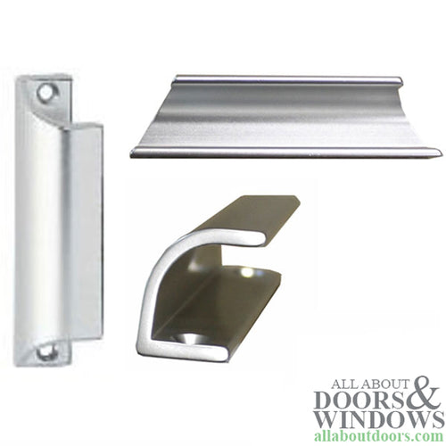 HOPPE Small Pull Handle for Patio Doors - Silver - HOPPE Small Pull Handle for Patio Doors - Silver