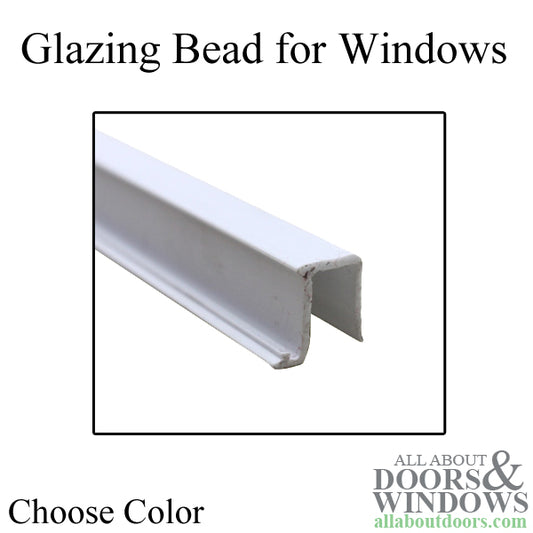 Glazing Bead, 5 line Shape, Vinyl 9/32 Wide, 3/8 Tall - Choose Color