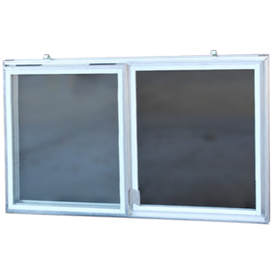 C-300-16 Aluminum Basement Window Insert, Single Pane Glass