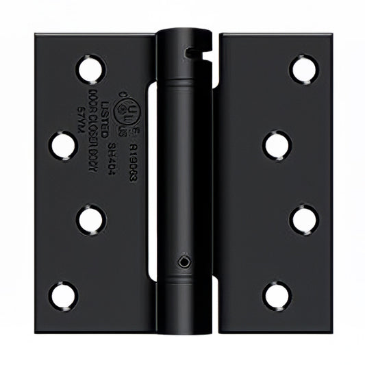 Spring Hinge 4 x 4 with Square Corners, Deltana Single Action - Choose Color