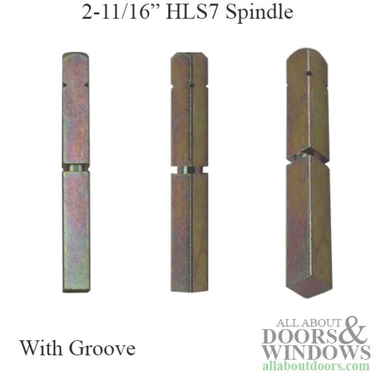 HLS7 Spindle Shaft, 5/16" x 2-11/16" with Groove