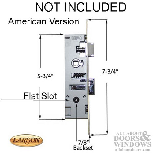 Larson Tradewinds Keyed Handleset Trim - Larson Tradewinds Keyed Handleset Trim