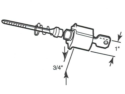 Push Button Type Cylinder Black - Push Button Type Cylinder Black