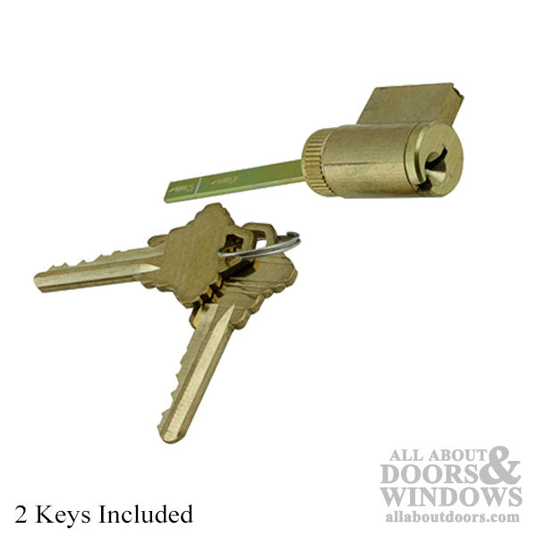 G-U / Ferco 1 Inch Cylinder, Schlage keyway - Keyed Alike - Brass - G-U / Ferco 1 Inch Cylinder, Schlage keyway - Keyed Alike - Brass