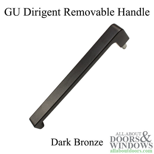 GU Dirigent Aluminum Removable Handle with Spindle for Lift and Slide Doors