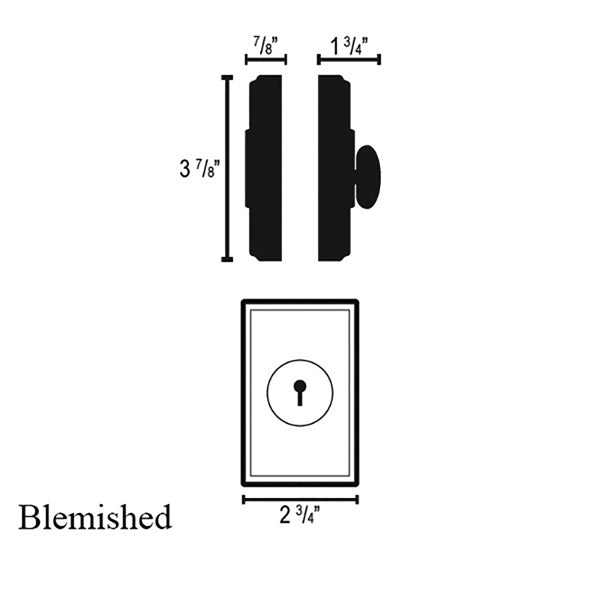 Weslock 01772-N-NSL23 Double Cylinder Premiere Deadbolt with Adjustable Backset and Deadbolt Strike-BLEMISHED - Weslock 01772-N-NSL23 Double Cylinder Premiere Deadbolt with Adjustable Backset and Deadbolt Strike-BLEMISHED