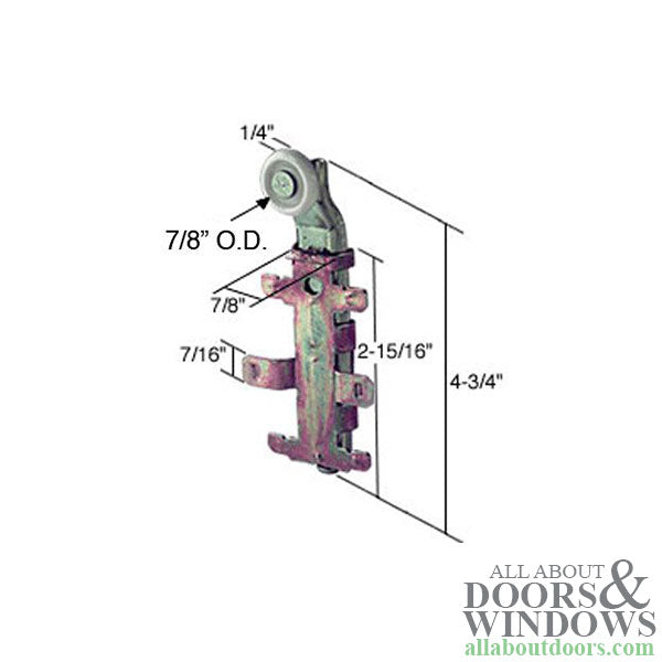 Cox Non-Handed Bypass Closet Door Rollers - Cox Non-Handed Bypass Closet Door Rollers
