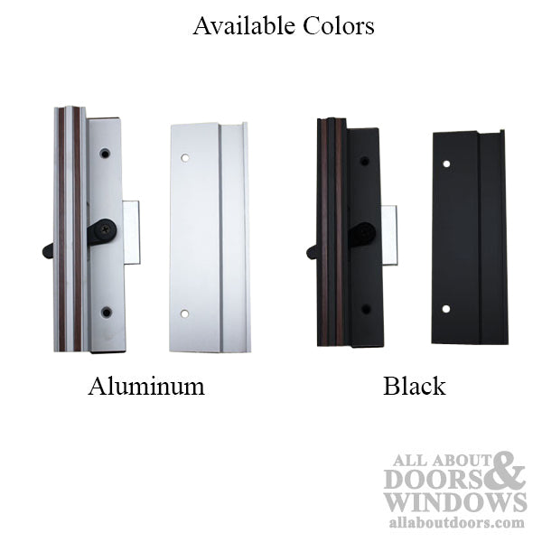 Handle Set for Sliding Patio Door with Extruded Inside Pull 4-15/16 Inch Hole Center - Handle Set for Sliding Patio Door with Extruded Inside Pull 4-15/16 Inch Hole Center