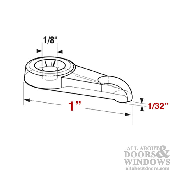 Storm Door Panel Clip Flush 1/32 Inch 8 Pack - Storm Door Panel Clip Flush 1/32 Inch 8 Pack
