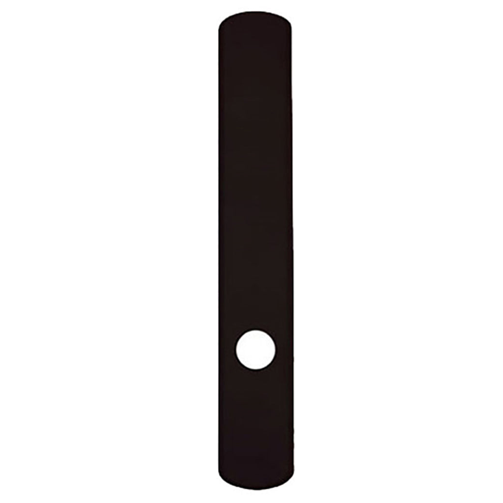 Escutcheon Plate, Albany Exterior Passive Door - Black - Escutcheon Plate, Albany Exterior Passive Door - Black