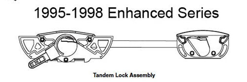 Andersen Enhanced Casement Concealed Short Tandem Dual Sash Lock Right Hand - Andersen Enhanced Casement Concealed Short Tandem Dual Sash Lock Right Hand