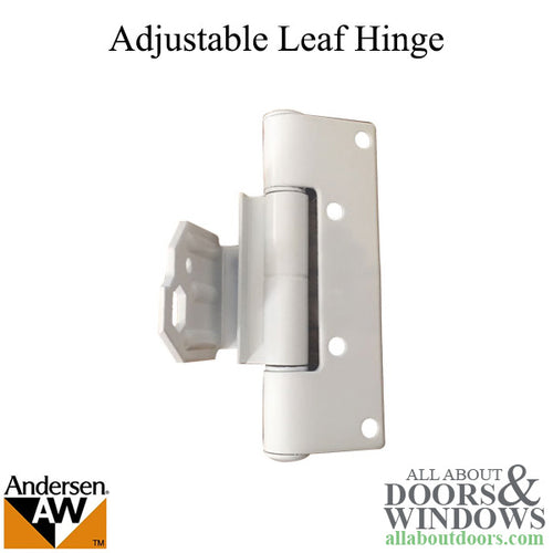 Adjustable Hinge Leaf - Frenchwood Outswing - Left - White - Adjustable Hinge Leaf - Frenchwood Outswing - Left - White