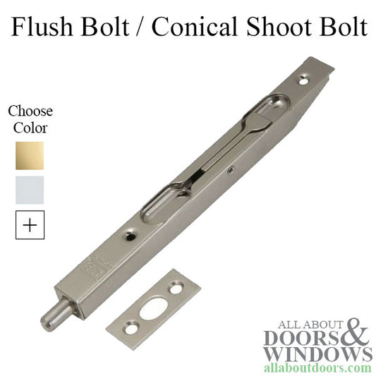 Flush Bolt with Conical Shoot Bolt