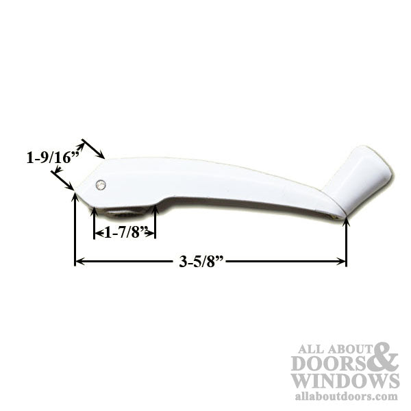 Pella Handle Cover and Folding Crank Handle For Left Hand Awning and Casement Windows - Pella Handle Cover and Folding Crank Handle For Left Hand Awning and Casement Windows