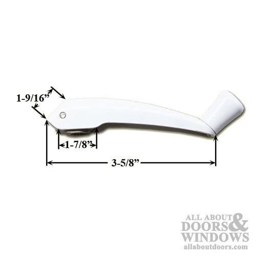 Pella Handle Cover and Folding Crank Handle For Left Hand Awning and Casement Windows - Pella Handle Cover and Folding Crank Handle For Left Hand Awning and Casement Windows