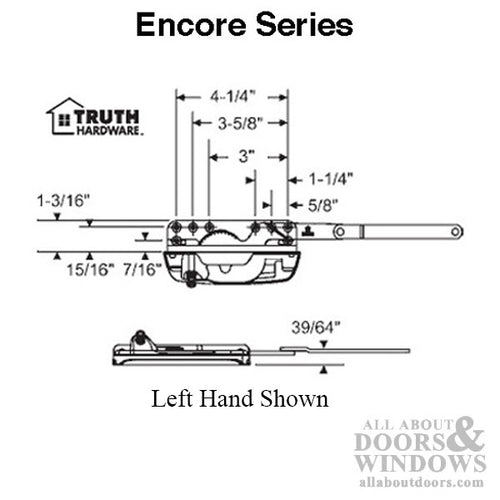 Truth 50.60 Encore Dyad Operator, split arm Right Hand - Truth 50.60 Encore Dyad Operator, split arm Right Hand
