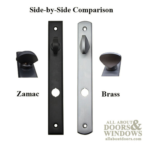 G-U Allegro Handle and 30mm Plate Series, Zamac, Dummy, No Key, No Thumbturn (Handles DO NOT Move), Choose Color - G-U Allegro Handle and 30mm Plate Series, Zamac, Dummy, No Key, No Thumbturn (Handles DO NOT Move), Choose Color