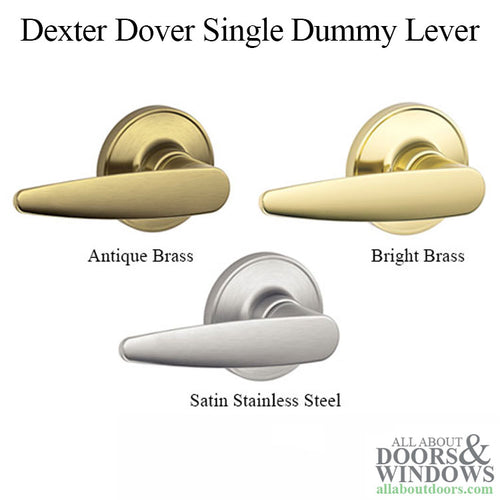 Dexter Dover J170-630 Single Dummy Lever - Satin Stainless Steel - Dexter Dover J170-630 Single Dummy Lever - Satin Stainless Steel