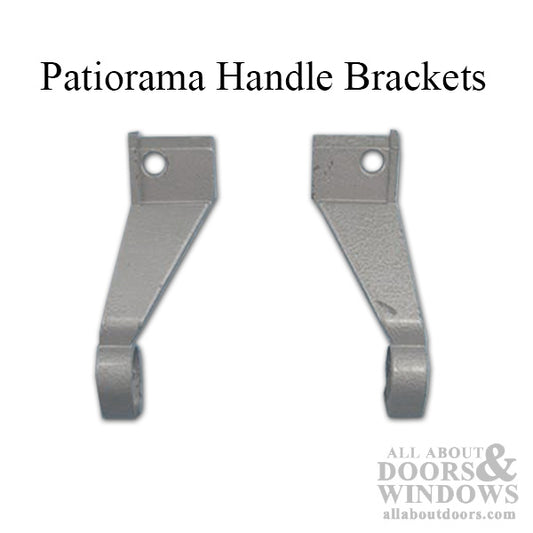 Daryl Patiorama Gold Handle Brackets, pairs- Silver Painted