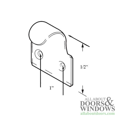 Sash Lift - Wood Sash Hardware, Stamped Steel - Choose Color - Sash Lift - Wood Sash Hardware, Stamped Steel - Choose Color