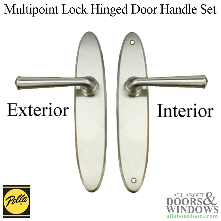 Pella Locus Hinged Door Passive Handle Set Trim for Multipoint Lock - Pella Locus Hinged Door Passive Handle Set Trim for Multipoint Lock