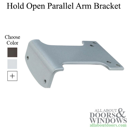 Hold Open Parallel Arm Bracket / Mounting Plate for Commercial Door Closer, Choose Color