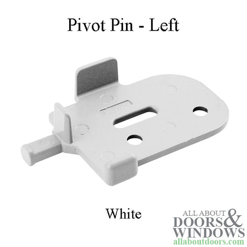 Andersen Tilt-Wash Pivot Pin, Left - White - Andersen Tilt-Wash Pivot Pin, Left - White