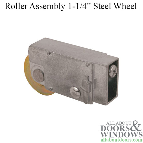 1-1/4  Steel wheel, roller assembly - 1-1/4  Steel wheel, roller assembly
