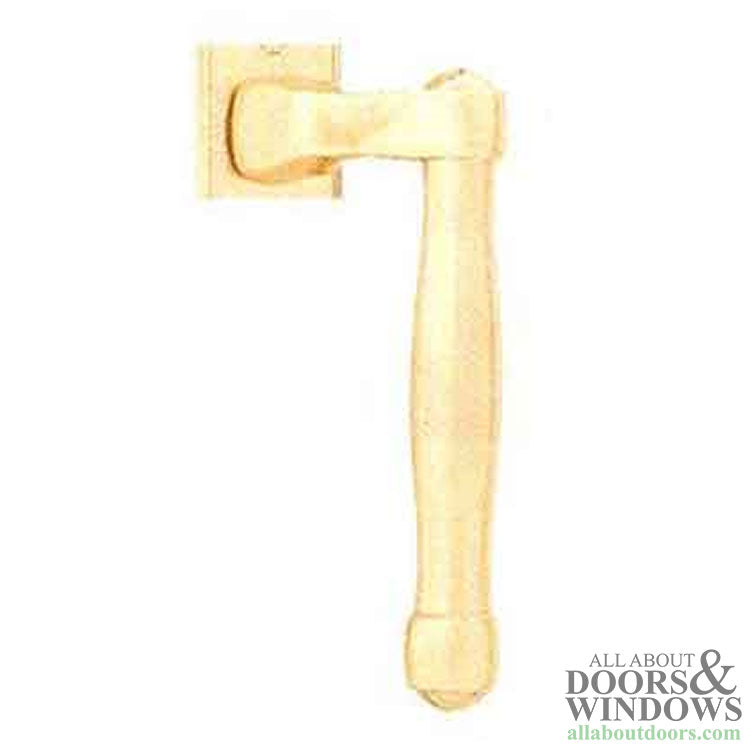 Fuhr L-Handle Dummy Handle Right Hand Bright Brass - Fuhr L-Handle Dummy Handle Right Hand Bright Brass