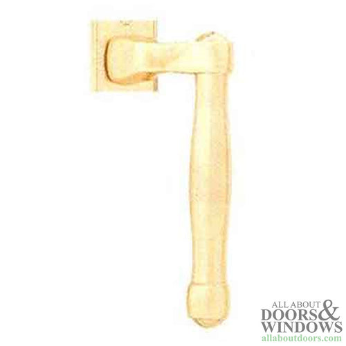 Fuhr L-Handle Dummy Handle Right Hand Bright Brass - Fuhr L-Handle Dummy Handle Right Hand Bright Brass