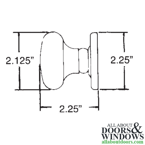 Baldwin Estate Classic Pair of Knobs Brushed Chrome - Baldwin Estate Classic Pair of Knobs Brushed Chrome