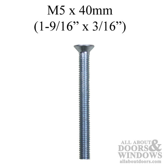 M5 x 40mm Countersunk Screw, Inside Operation