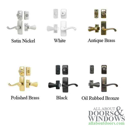 Storm Door Lever Handle With Keyed Deadbolt Georgian Storm Door Handle Black - Storm Door Lever Handle With Keyed Deadbolt Georgian Storm Door Handle Black