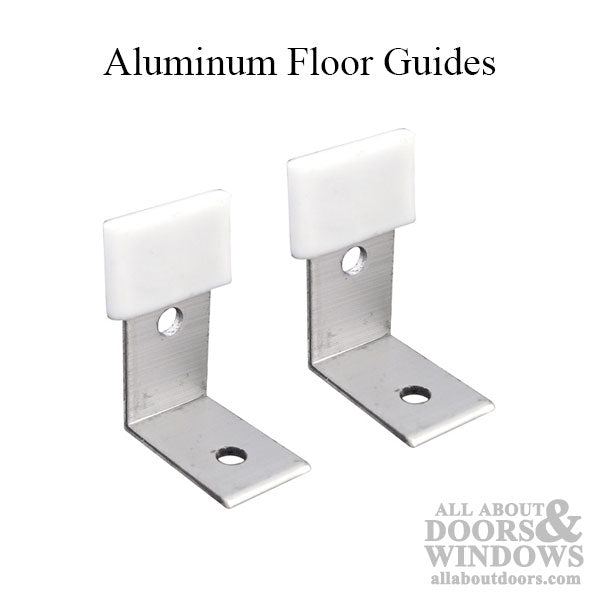 Floor Guide Aluminum Bracket with Nylon Tip - Floor Guide Aluminum Bracket with Nylon Tip