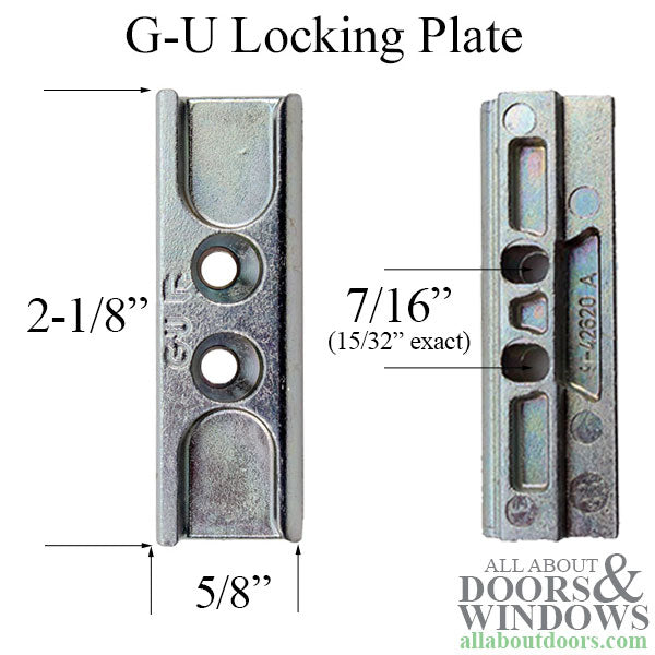 GU Euro Groove Locking Plate, 5/8