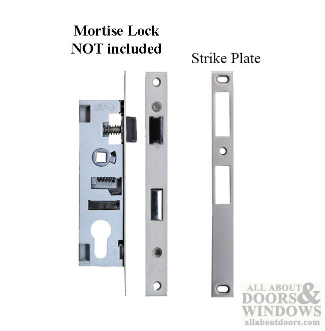 Strike Plate for Storm Door Mortise Lock 8.125 Inch Screw Hole Spacing - Strike Plate for Storm Door Mortise Lock 8.125 Inch Screw Hole Spacing