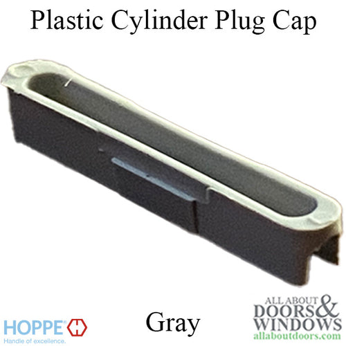 CES Cylinder Plug, Plastic Cap - Gray - CES Cylinder Plug, Plastic Cap - Gray