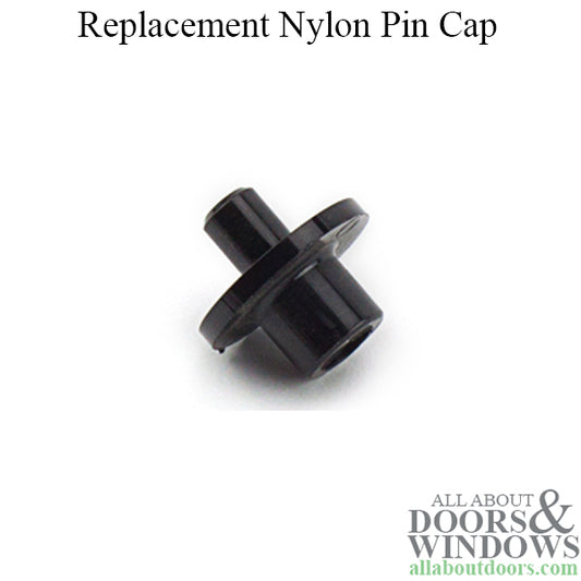 Pin Cap / Guide, 1/4 I.D., Nylon - Black - Choose Quantity (4-Pack or 25-Pack)