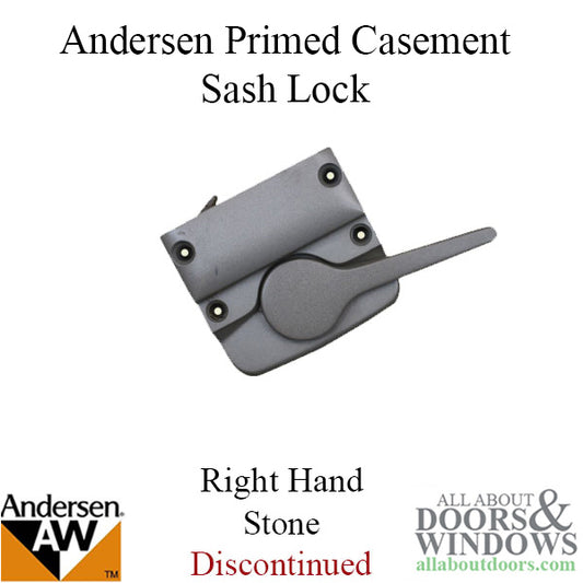 Sash Lock - Andersen Casement 1974-80, RH- Stone