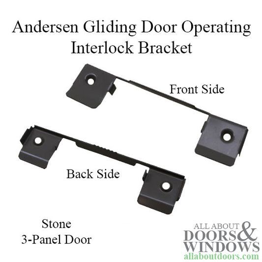 Andersen Perma-Shield 3 Panel Gliding Door - Operating Interlock Bracket 1978-1982 - Stone