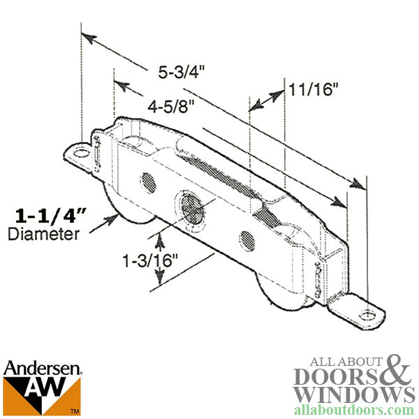 Andersen Window - Prefinished Terratone Doors - Old Style Steel Tandem Roller - Disc. - Andersen Window - Prefinished Terratone Doors - Old Style Steel Tandem Roller - Disc.