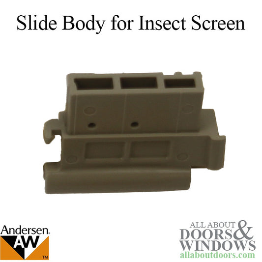 Andersen Frenchwood Gliding Doors - Slide Body - Retractable Insect Screen - Right - Sandtone