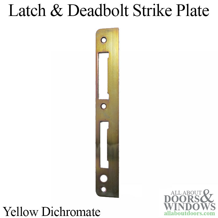 Weathershield Latch & Deadbolt Strike, Flat 1-5/16 x 9-5/16 - YDI - Weathershield Latch & Deadbolt Strike, Flat 1-5/16 x 9-5/16 - YDI