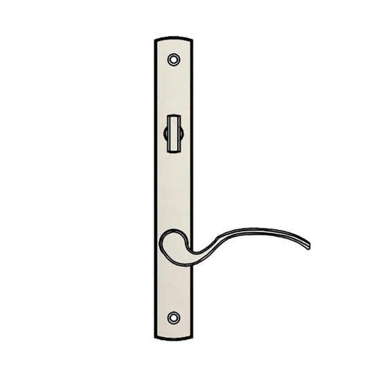 Truth Sentry Lock Handle Set, Traditional, Decorative finish over Brass, PVD Nickel