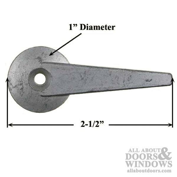 Lever Latch with Stop Pin for Sliding Screen Door - Aluminum - Lever Latch with Stop Pin for Sliding Screen Door - Aluminum