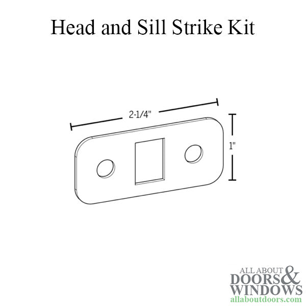 Head and Sill Strike Kit for 3020 Multipoint Lock - Head and Sill Strike Kit for 3020 Multipoint Lock