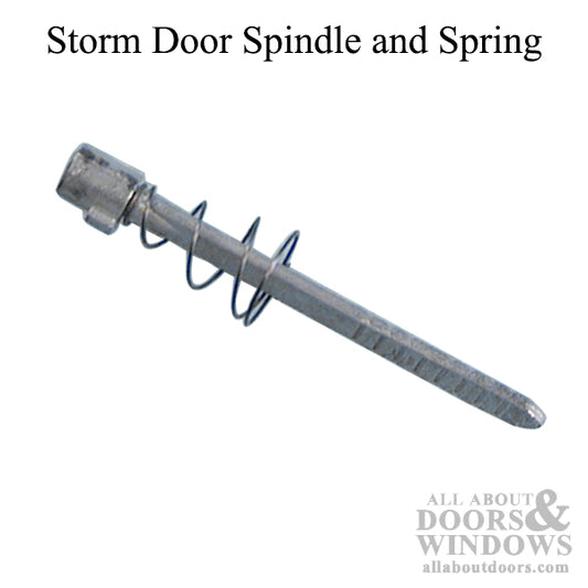 Spindle and Spring, Storm Door, Adjustable Length