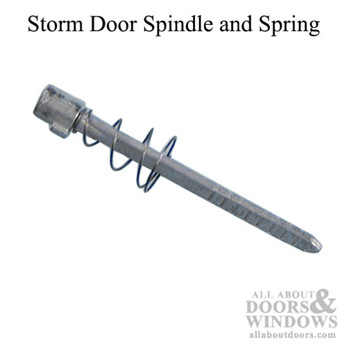 Spindle and Spring, Storm Door, Adjustable Length - Spindle and Spring, Storm Door, Adjustable Length