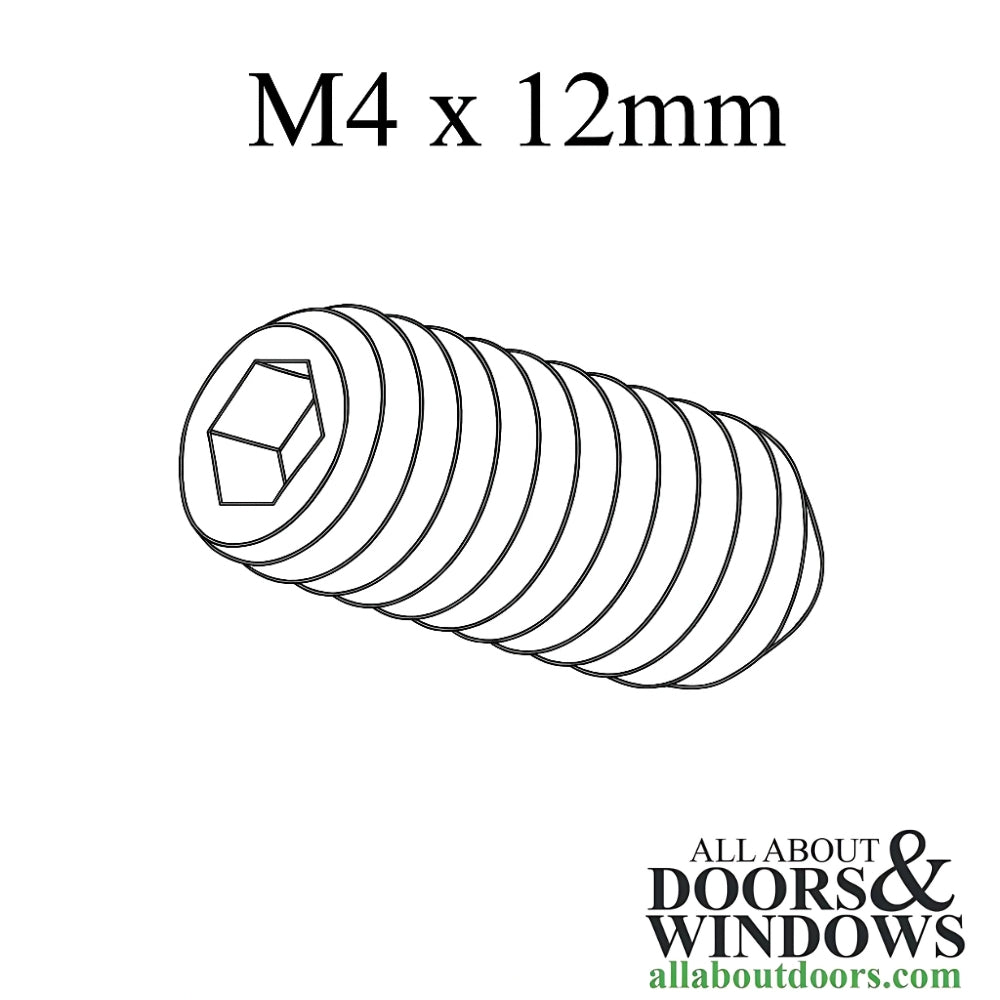 Hoppe Sliding Door Thumb Latch Set Screw  M4 x 12mm - Hoppe Sliding Door Thumb Latch Set Screw  M4 x 12mm