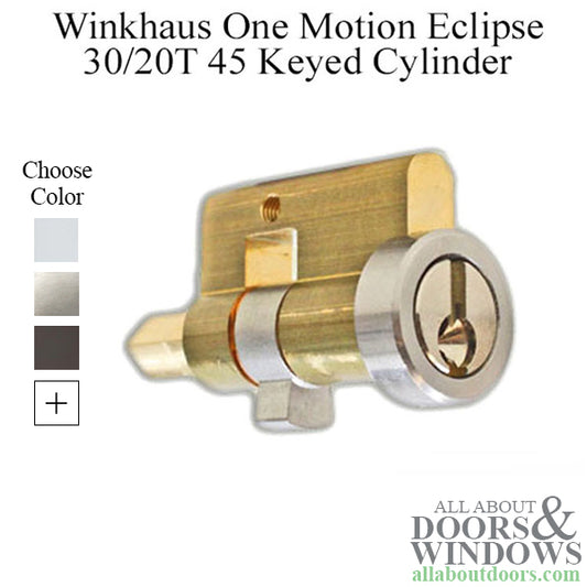 Winkhaus One Motion Eclipse 30/20T 45 Keyed Cylinder - Choose Color